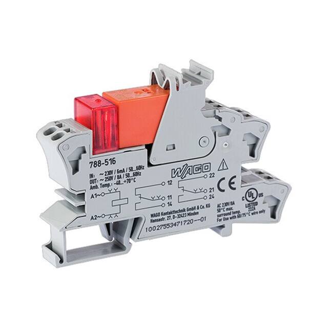 788-516 RELAY GEN PURPOSE DPDT 8A 230V