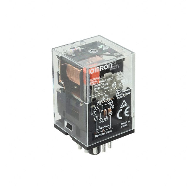 MKS3P AC240 RELAY GEN PURPOSE 3PDT 10A 240V