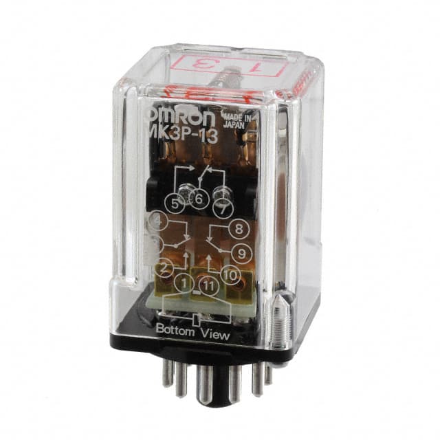 MK3P-13-DC24 RELAY GEN PURPOSE 3PDT 10A 24V