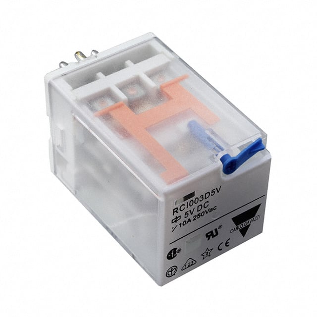 RCI003D5V RELAY GEN PURPOSE 3PDT 10A 5V