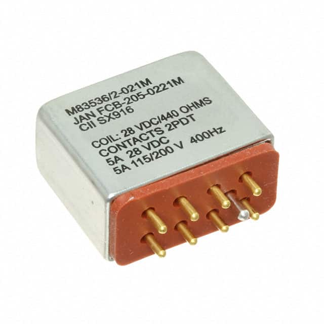 FCB-205-0221M RELAY GEN PURPOSE DPDT 5A 28V