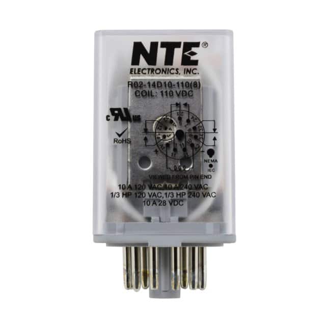 R02-14D10-110 RELAY GEN PURPOSE 3PDT 10A 110V