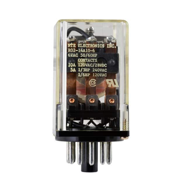 R02-14A10-6 RELAY GEN PURPOSE 3PDT 10A 6V