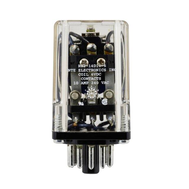 R02-14D10-6 RELAY GEN PURPOSE 3PDT 10A 6V