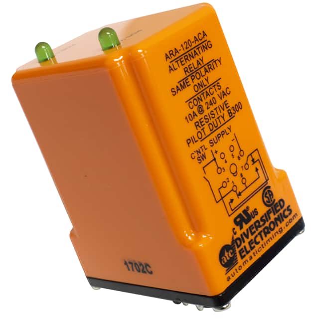 ARA-120-ACA RELAY GEN PURPOSE DPDT 10A 120V