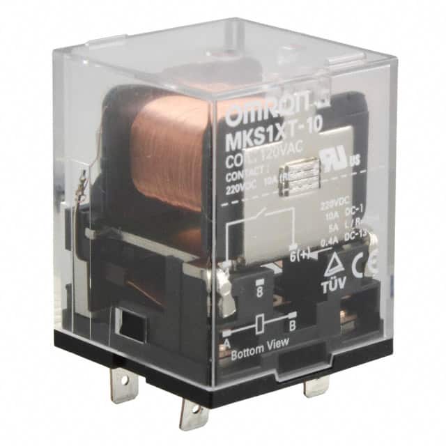 MKS1XT-10 AC120 RELAY GEN PURPOSE SPST 10A 120V