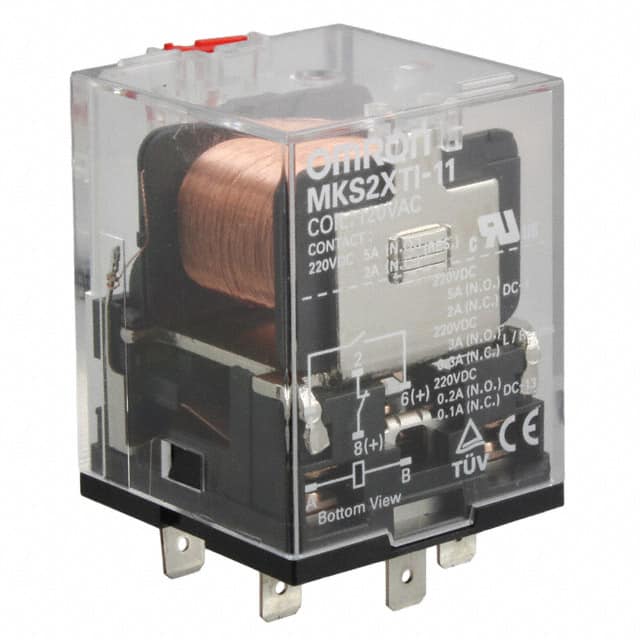 MKS2XTI-11 AC120 RELAY GEN PURPOSE DPST 5A 120V