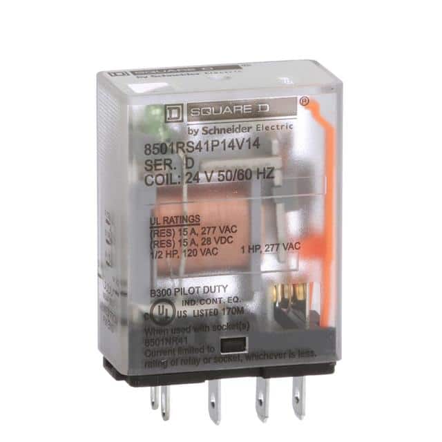 8501RS41P14V14 PLUG IN RELAY, TYPE R, MINIATURE
