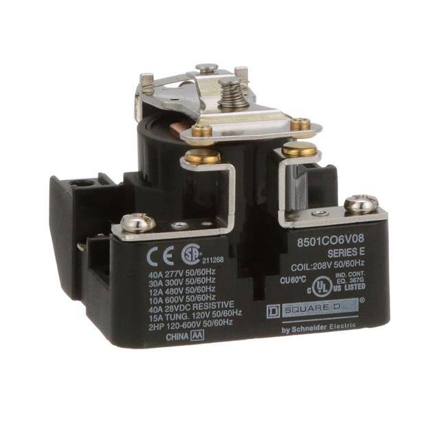 8501CO6V08 POWER RELAY, TYPE C, 2.0 HP, 30A