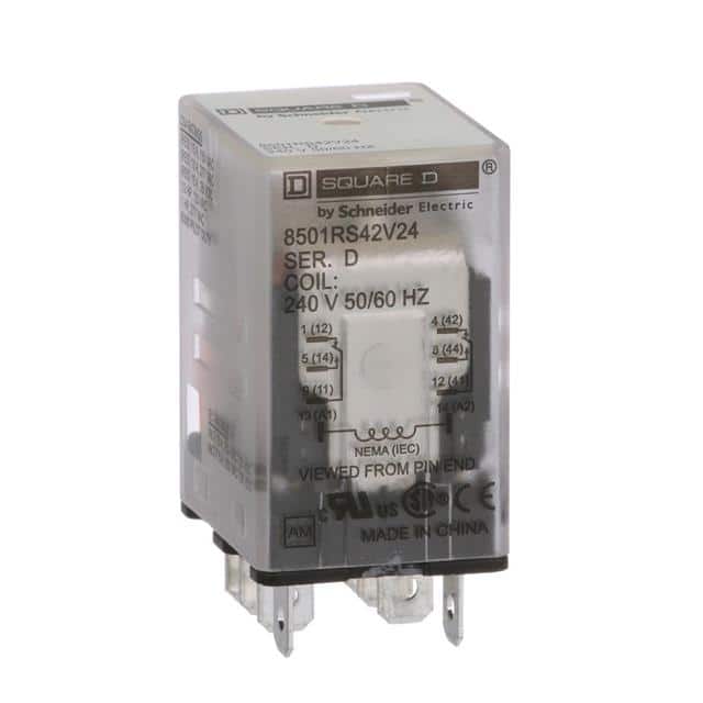 8501RS42V24 PLUG IN RELAY, TYPE R, MINIATURE