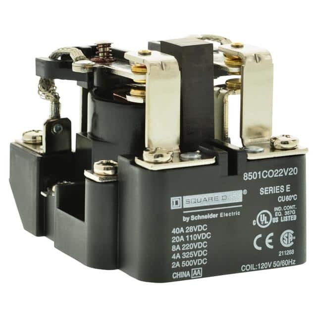 8501CDO22V51 POWER RELAY, TYPE C, 20A RESISTI