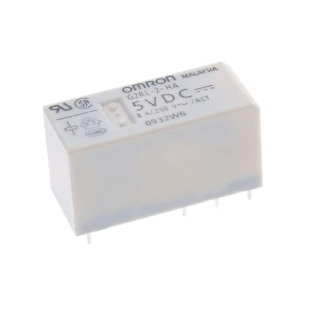 G2RL-2-HA DC5 RELAY GEN PURPOSE DPDT 8A 5V