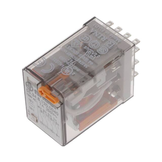 55.34.8.120.0040 RELAY GEN PURPOSE 4PDT 7A 120V
