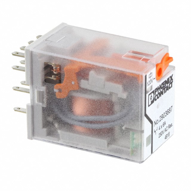 2903687 RELAY GEN PURPOSE 4PDT 6A 120V