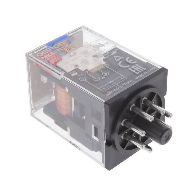 MKS2PI1-D DC24 RELAY GEN PURPOSE DPDT 10A 24V