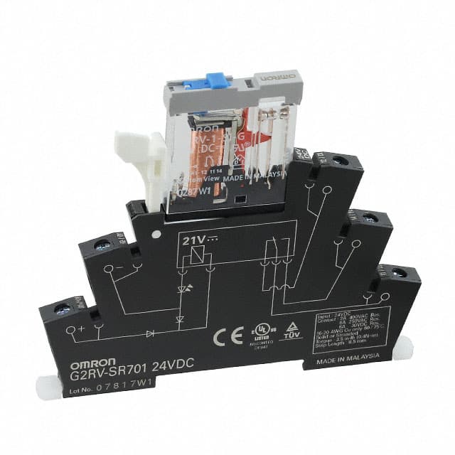 G2RV-SR701 DC24 RELAY GEN PURPOSE SPDT 6A 24V