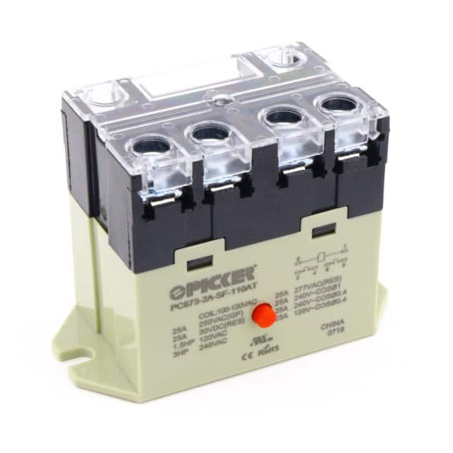 PC673-2A-SF-110AT RELAY GEN PURPOSE DPST 25A 110V