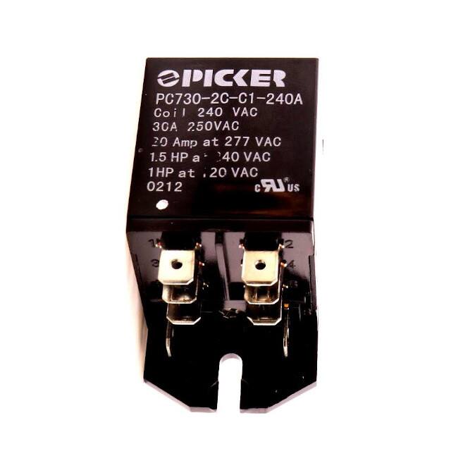 PC730-2C-C1-240A RELAY GEN PURPOSE DPDT 30A 240V