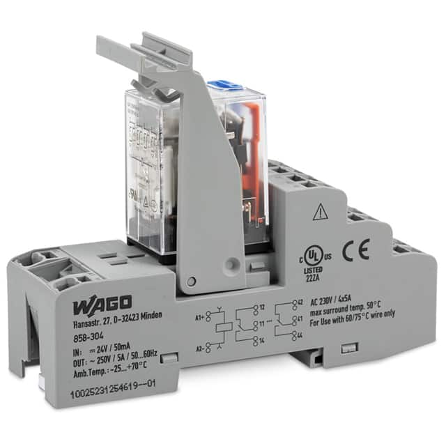 858-307 RELAY GEN PURPOSE 4PDT 5A 110V
