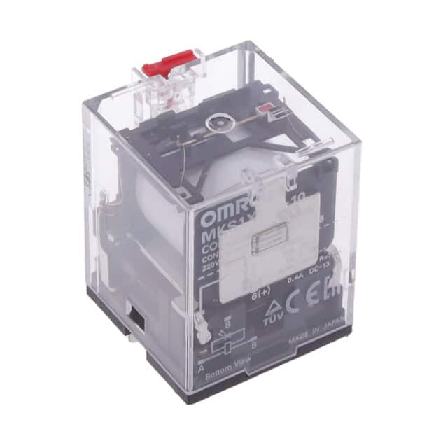 MKS1XTIN-10 AC220 RELAY GEN PURPOSE SPST 10A 220V