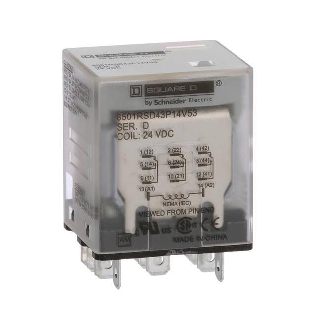 8501RSD43P14V53 PLUG IN RELAY, TYPE R, MINIATURE