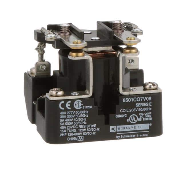 8501CO7V08 POWER RELAY, TYPE C, 2 HP, 30A R
