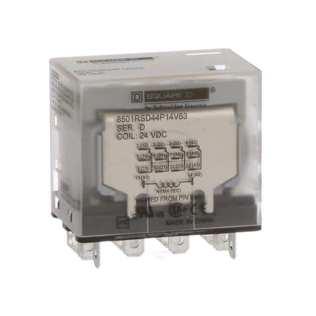8501RSD44P14V53 PLUG IN RELAY, TYPE R, MINIATURE