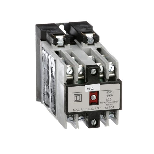 8501XO42V02 NEMA CONTROL RELAY, TYPE X, MACH