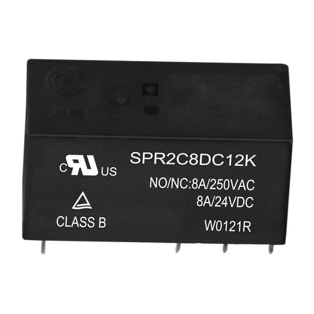 SPR2C8DC12K. RELAY DPDT 8A 12V