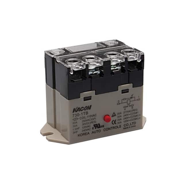 730-1TB-110VAC RELAY GEN PURPOSE SPST 30A 110V