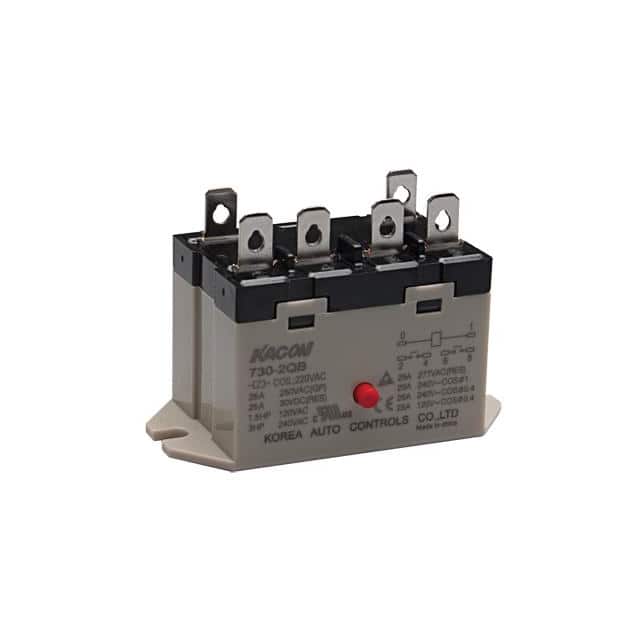 730-2QB-24VDC RELAY GEN PURPOSE DPST 25A 24V