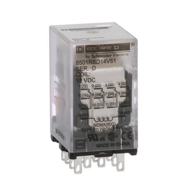 8501RSD14V51 PLUG IN RELAY, TYPE R, MINIATURE