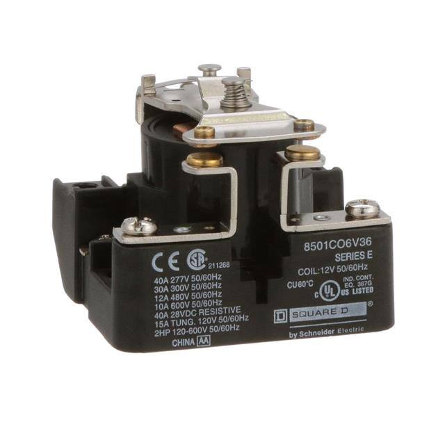 8501CO6V36 POWER RELAY, TYPE C, 2.0 HP, 30A