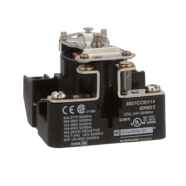 8501CO6V14 POWER RELAY, TYPE C, 2.0 HP, 30A
