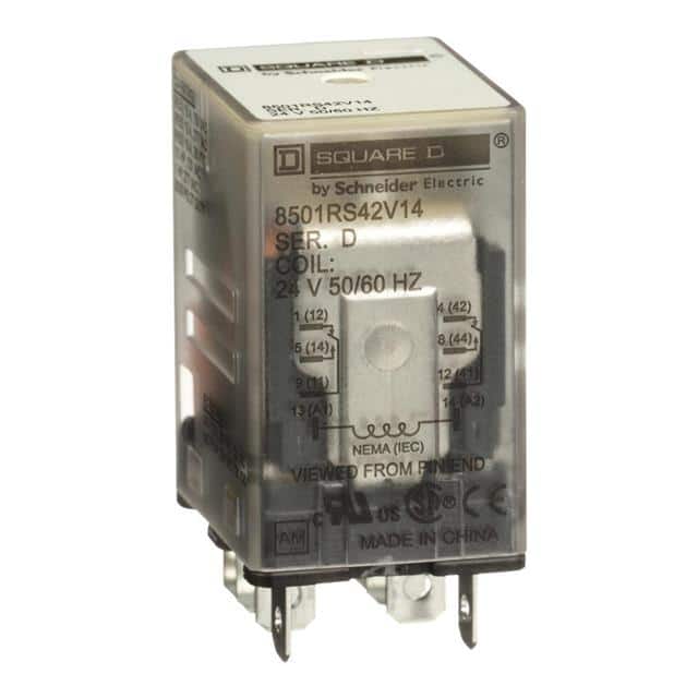 8501RS42V14 PLUG IN RELAY, TYPE R, MINIATURE