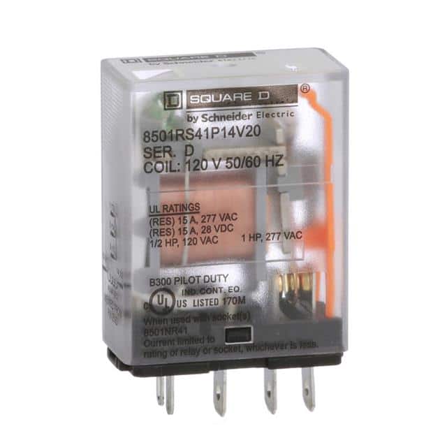 8501RS41P14V20 PLUG IN RELAY, TYPE R, MINIATURE