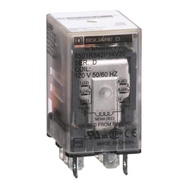 8501RS42P14V20 PLUG IN RELAY, TYPE R, MINIATURE
