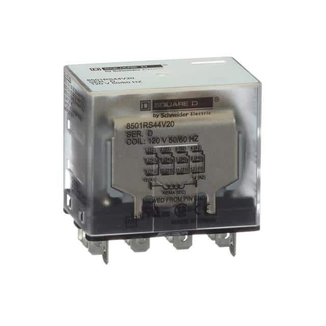8501RS44V20 PLUG IN RELAY, TYPE R, MINIATURE