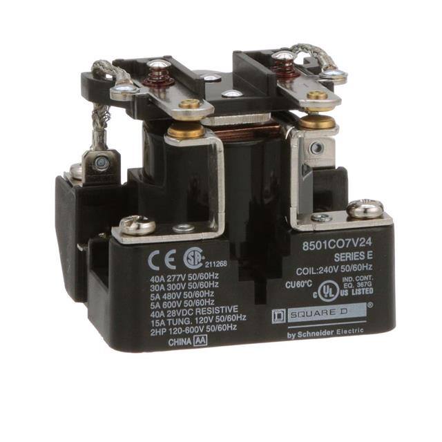 8501CO7V24 POWER RELAY, TYPE C, 2 HP, 30A R