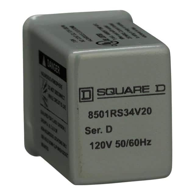 8501RS34V20 PLUG IN RELAY, TYPE R, HERMETICA