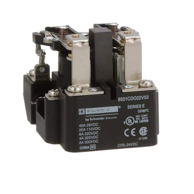 8501CDO22V53 POWER RELAY, TYPE C, 10A RESISTI