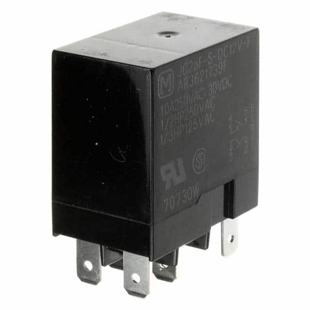 JC2AF-S-DC12V-F RELAY GEN PURPOSE DPST 10A 12V