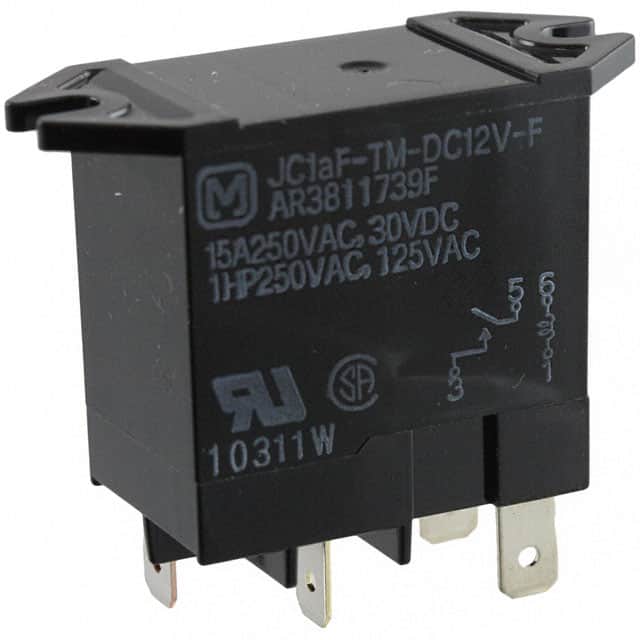 JC1AF-TM-DC12V-F RELAY GEN PURPOSE SPST 15A 12V