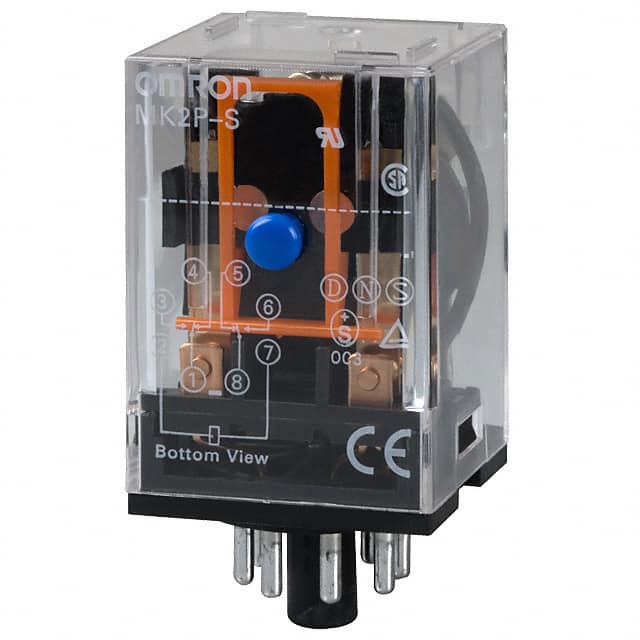 MK2P-S-DC12 RELAY GEN PURPOSE DPDT 10A 12V