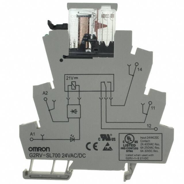 G2RV-SL700 AC/DC24 RELAY GEN PURPOSE SPDT 6A 24V