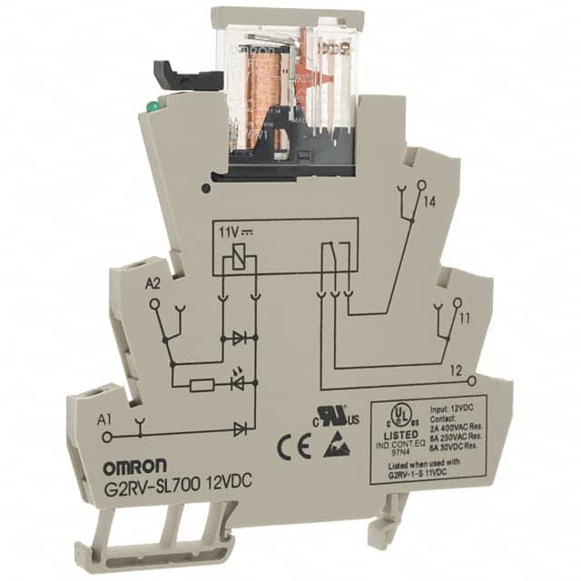 G2RV-SL700 DC12 (DC11) RELAY GEN PURPOSE SPDT 6A 12V