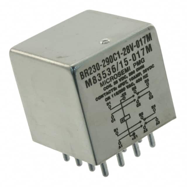 BR230-290C1-28V-017M RELAY GEN PURPOSE 4PDT 10A 28V
