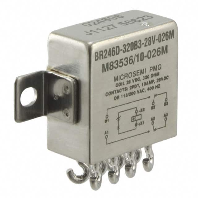 BR246D-320B3-28V-026M RELAY GEN PURPOSE DPDT 10A 28V