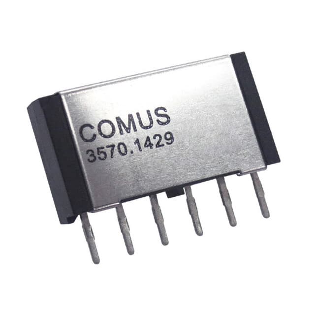 3570-1429-124 RELAY REED SIP DPST 1A 12V EM/DI