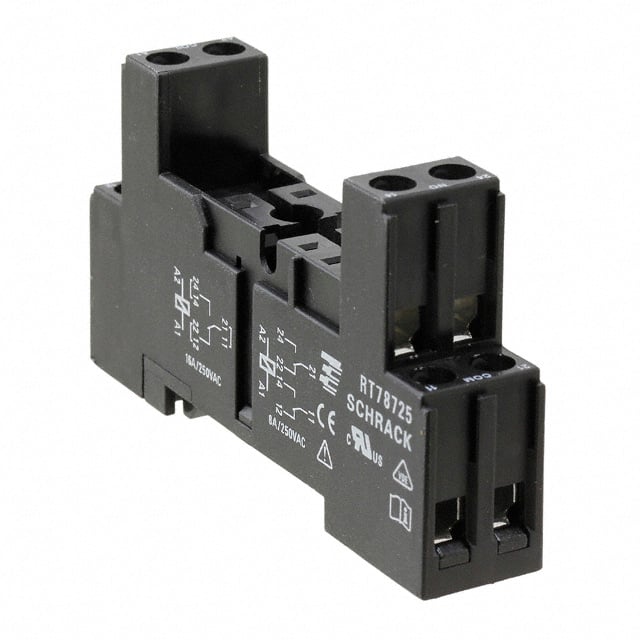 1860306-1 RELAY SOCKET 8 POSITION DIN RAIL